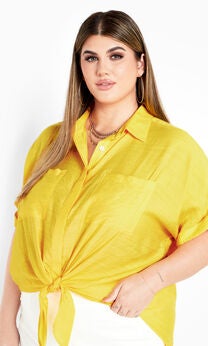 Relaxed Summer Shirt - yellow