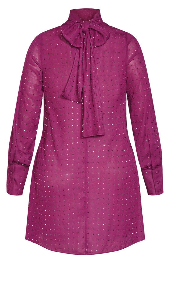 Nailhead Tunic - mulberry, MULBERRY, alternate image number 6