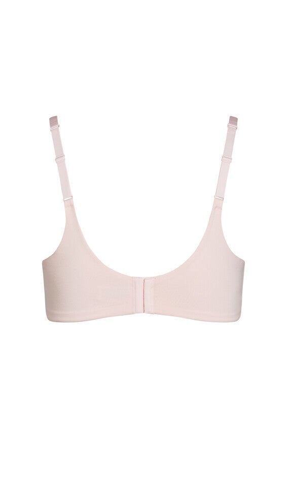 Smooth & Chic Cotton T-Shirt Bra - pink icing, PINK, alternate image number 3