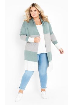 Keelyn Colorblock Cardigan