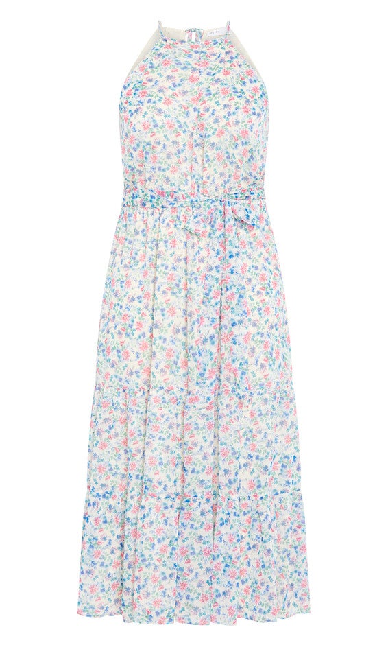 Lidia Print Maxi Dress - purple floral, PURPLE, alternate image number 4