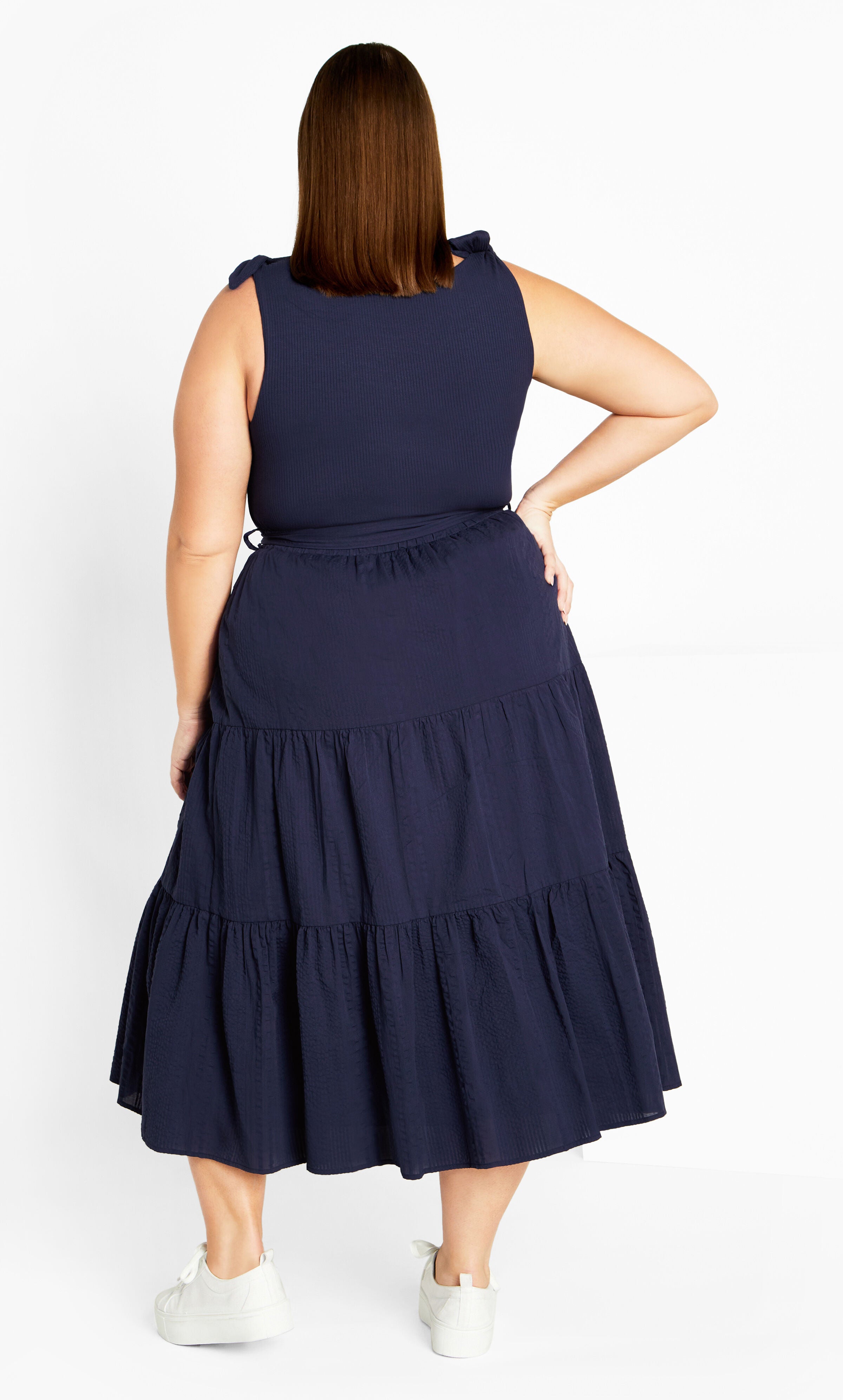 Hallie Dress - navy, BLUE, alternate image number 1
