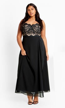 Sweet Evie Maxi Dress - black
