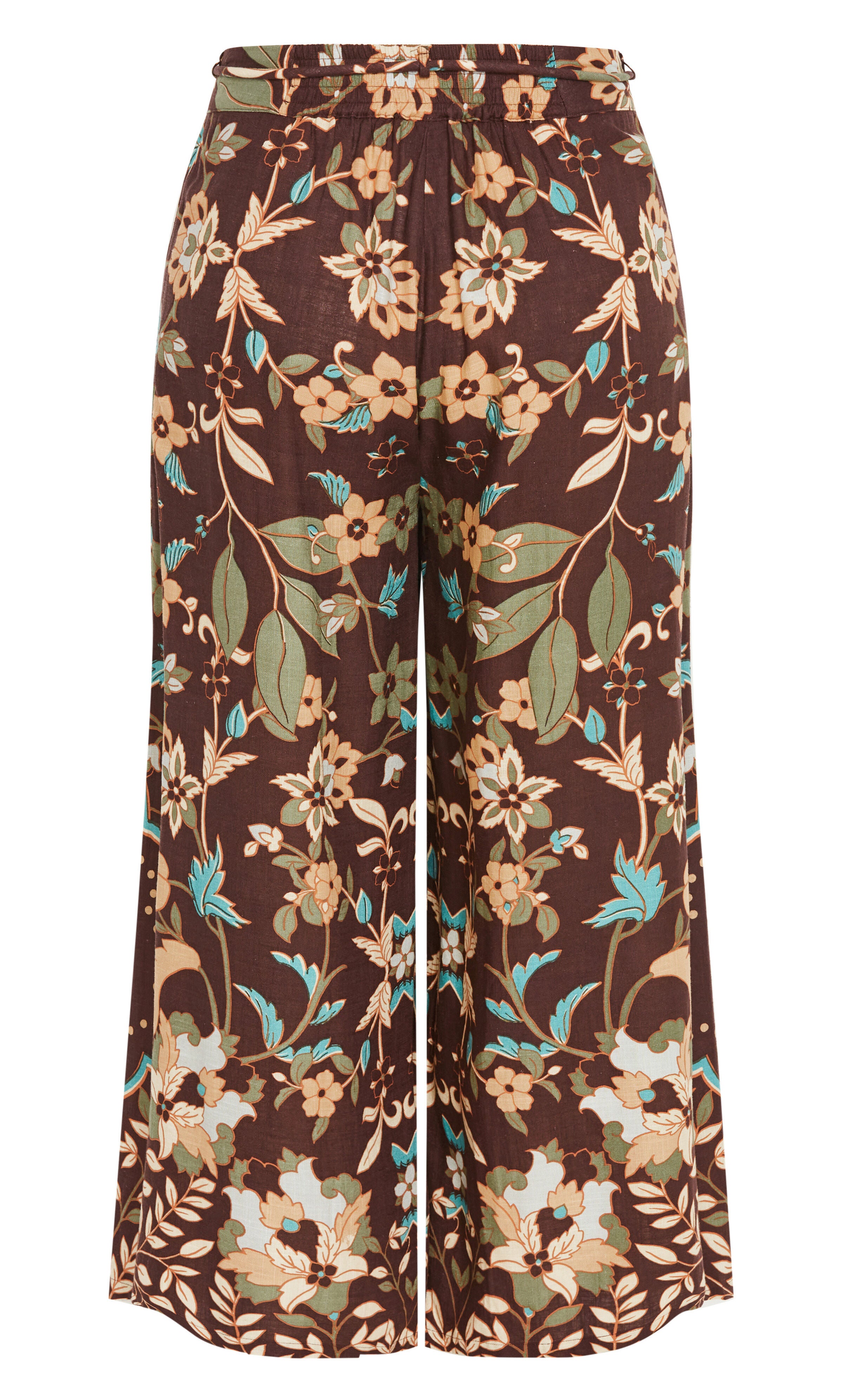 Florence Placement Pant - print, BROWN PRINT, alternate image number 4