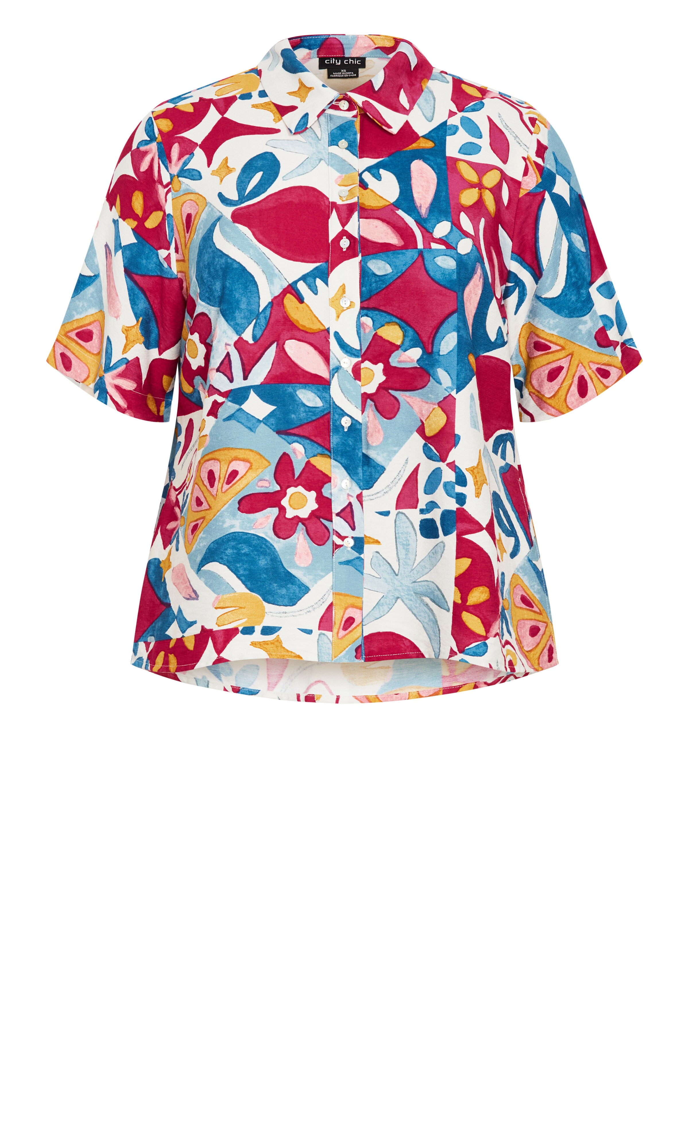 Mosaic Shirt - print, BLUE, alternate image number 5