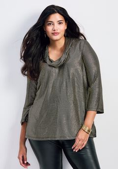 Felicia Metallic Knit Top