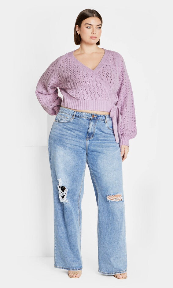 Isla Cardigan - lilac, LILAC, alternate image number 1