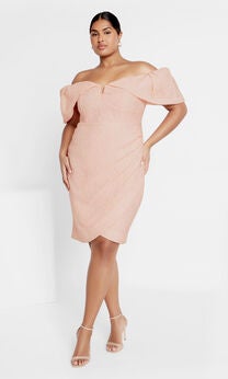 Plus Size Light Pink Dress