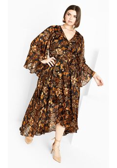 Freya Print Maxi Dress - jacobean