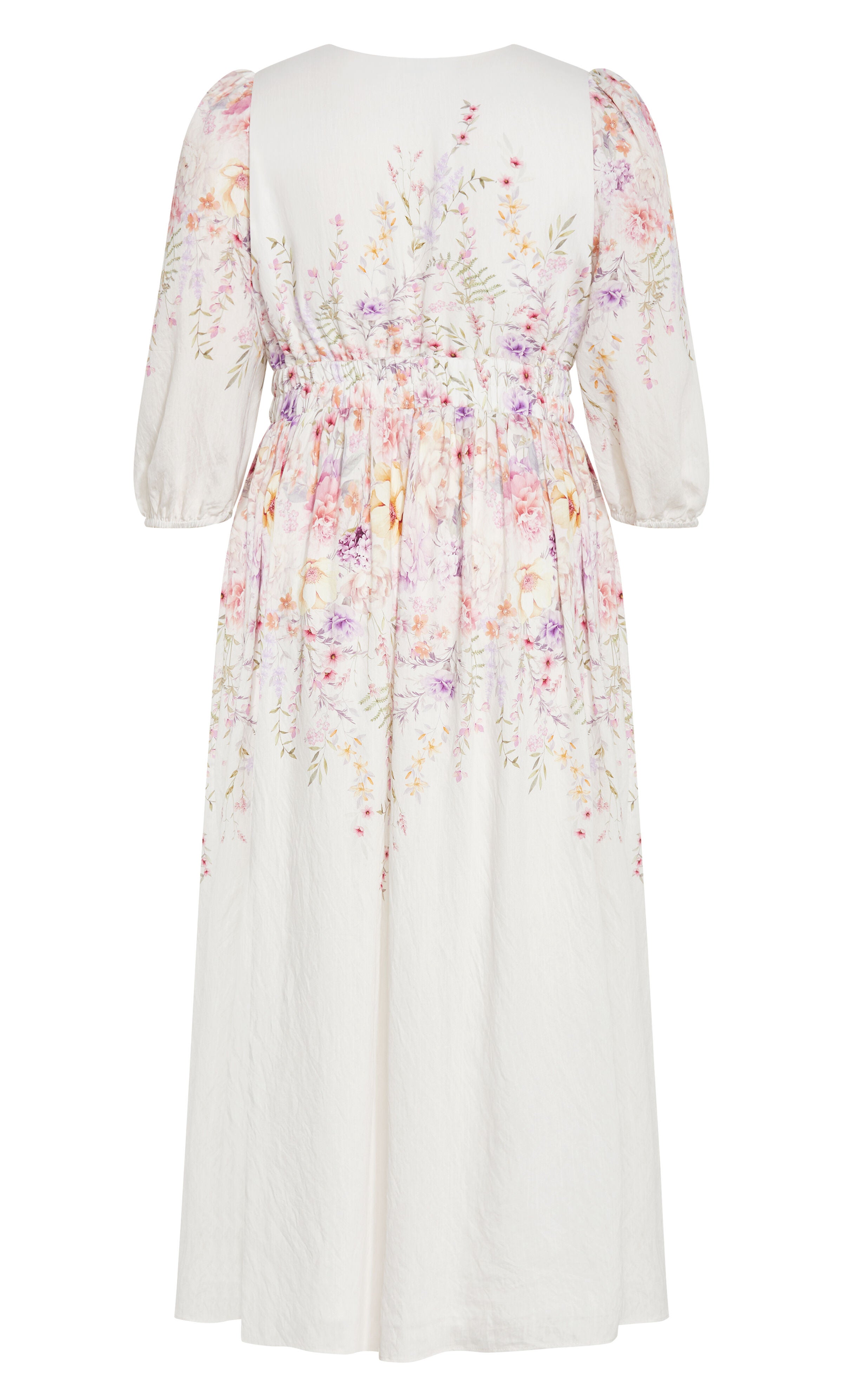 Keyla Print Maxi Dress - ivory, WHITE, alternate image number 4