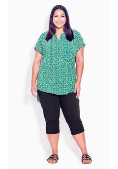 Butter Denim Pull On Crop Jean