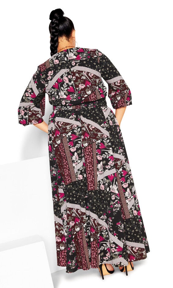 Piper Maxi Dress - black, PERFECT BLOOM PATCH, alternate image number null