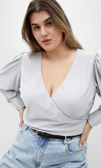 Glowing Lurex Top - silver