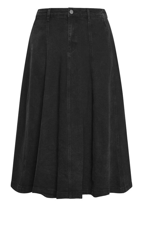 Alina Skirt - black wash, BLACK, alternate image number null