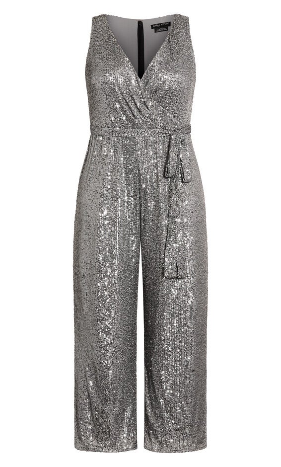 Dazzling Jumpsuit - gunmetal, GUNMETAL, alternate image number null