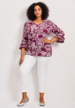 Tiered Ruffle Sleeve Top