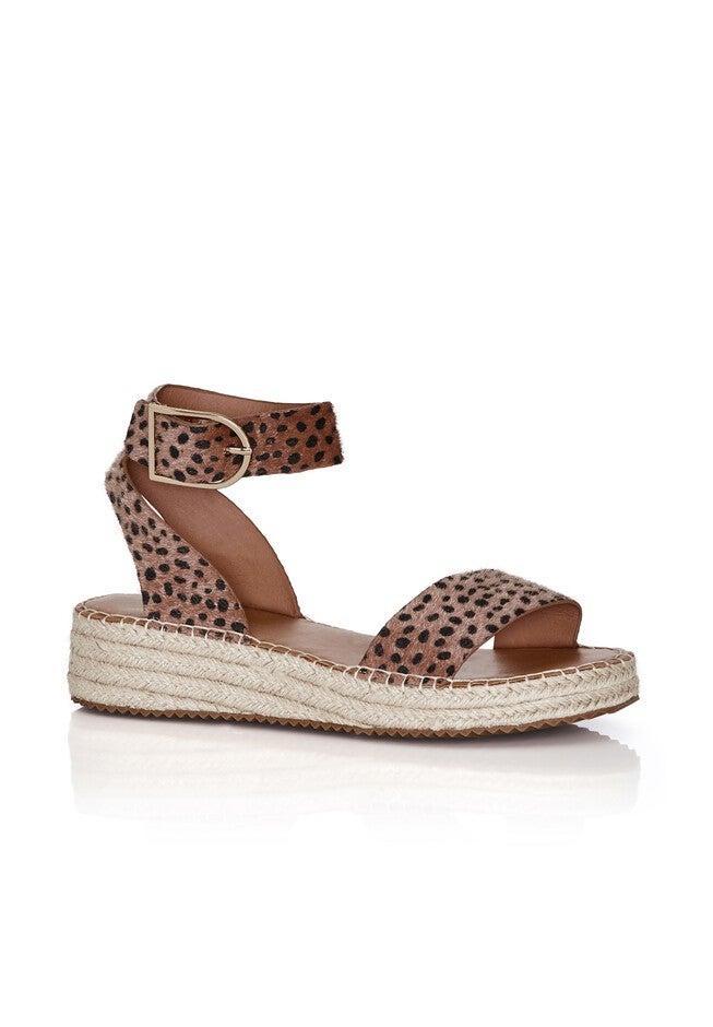 WIDE FIT Melody Print Platform - tan, SPOTTY, hi-res image number null