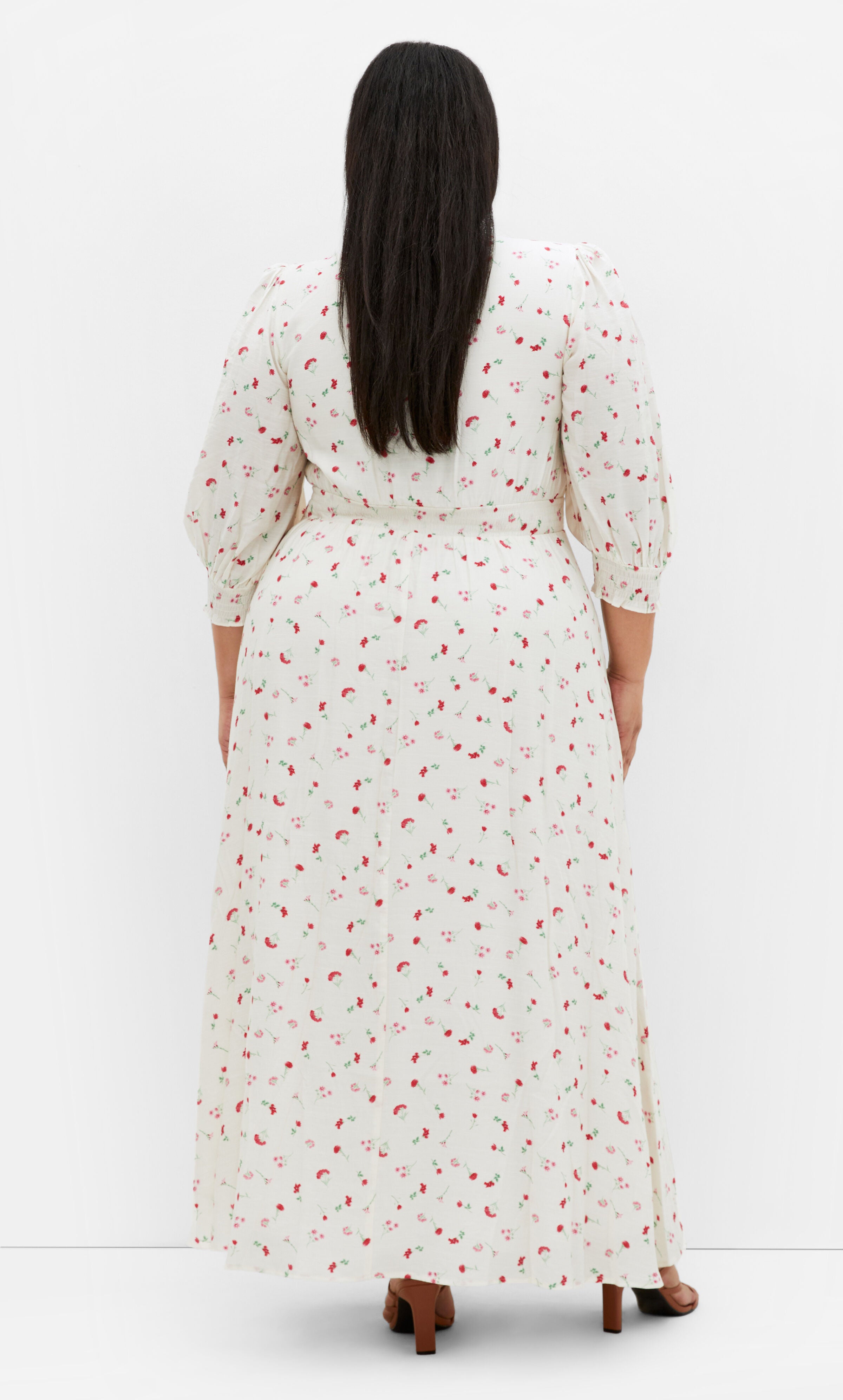 Jolene Print Maxi Dress - ivory, WHITE, alternate image number 1