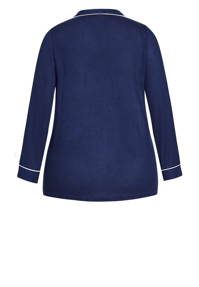 Hacci Button Plain Top, NAVY, alternate image number 4
