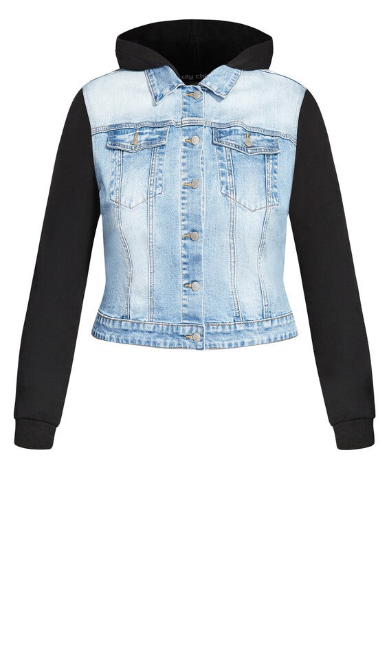 Denim Street Jacket - light wash, BLUE, alternate image number null