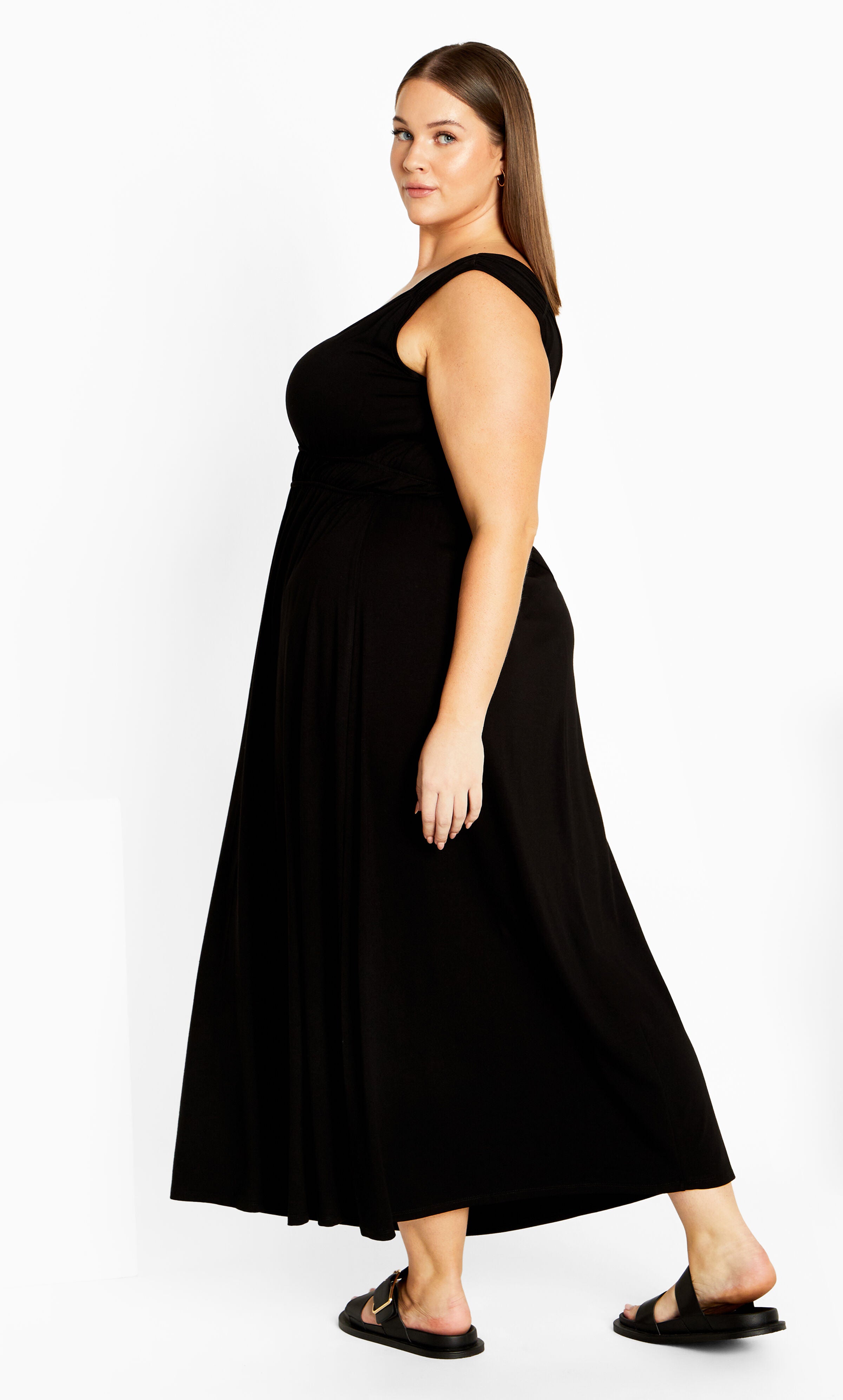 Lani Maxi Dress, BLACK, alternate image number 1