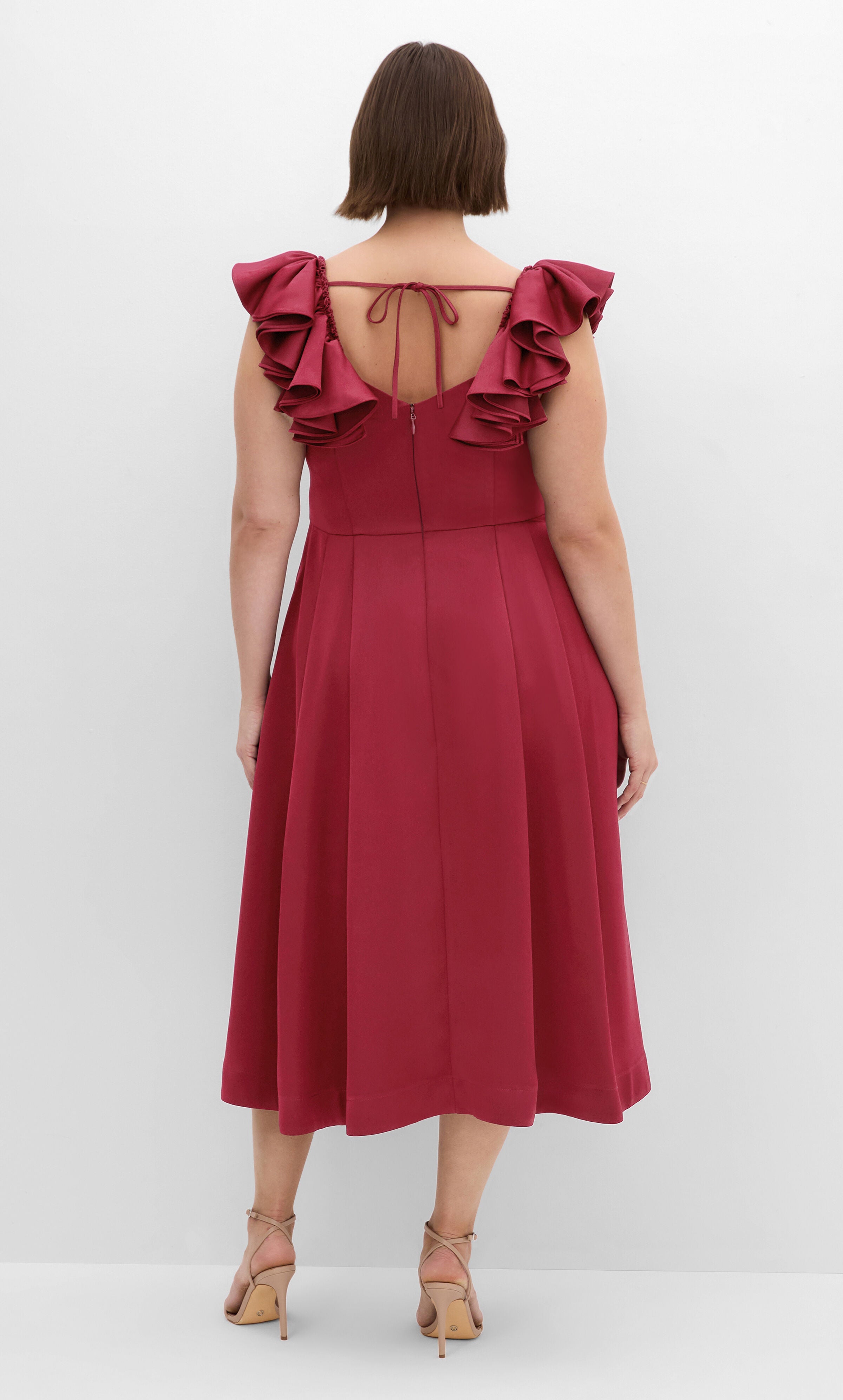 Roselyn Dress - ruby, RED, alternate image number 2