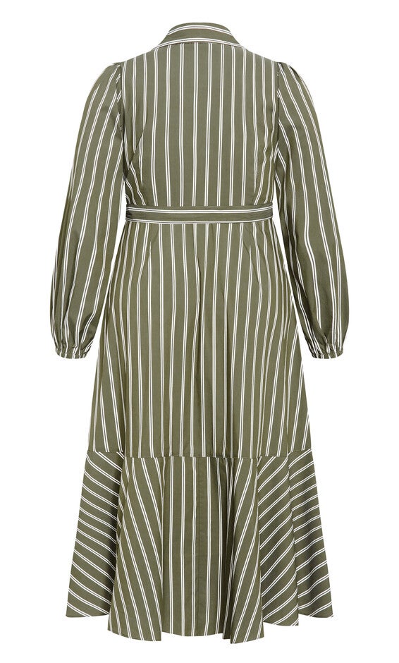 Selena Wrap Dress - olive, GREEN, alternate image number 4
