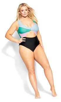 Lulu Splice 1 Piece - aqua