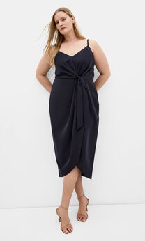 Love Affair Midi Dress - dark navy