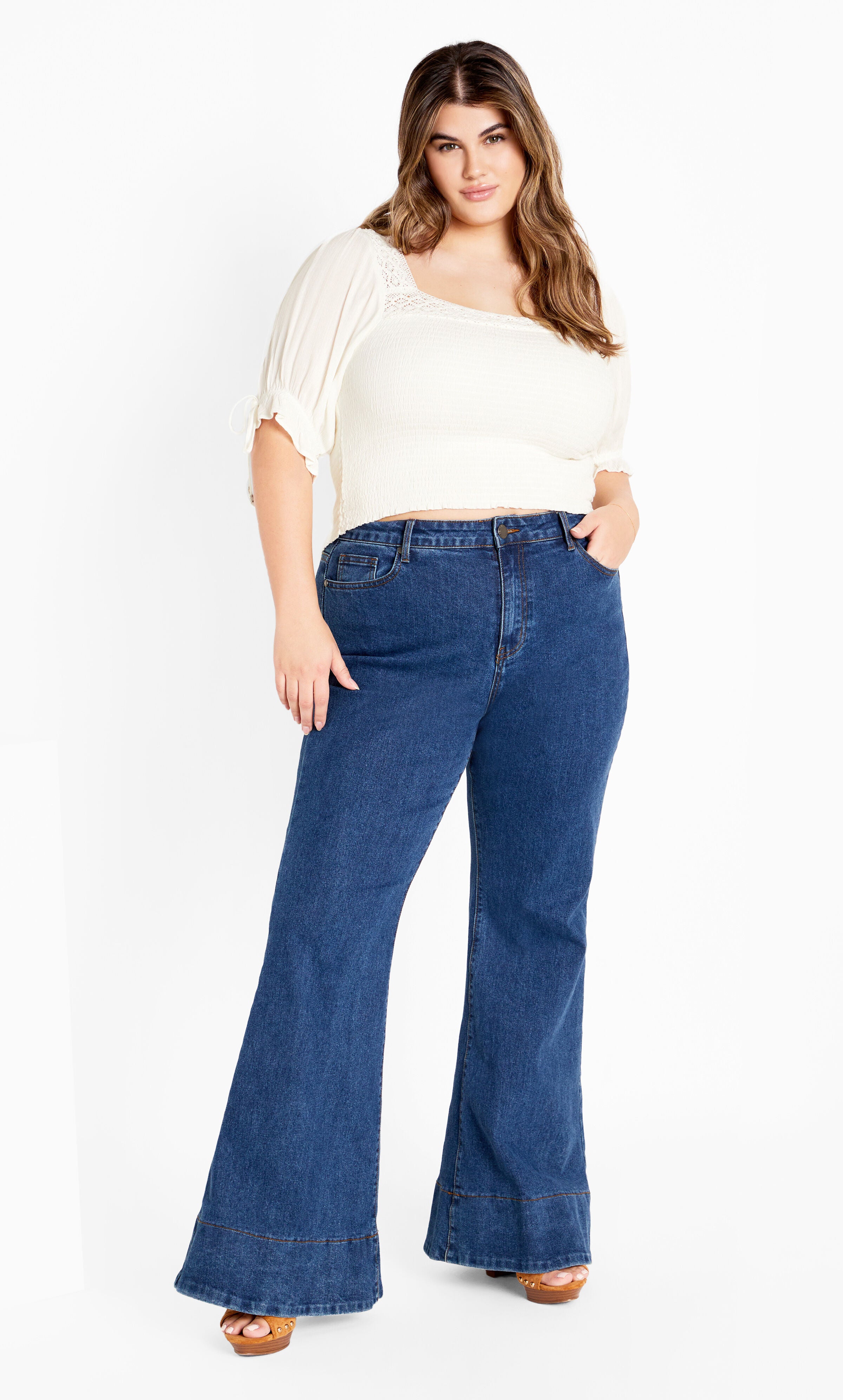 Aurora Plain Top - ivory, BEIGE, alternate image number 4