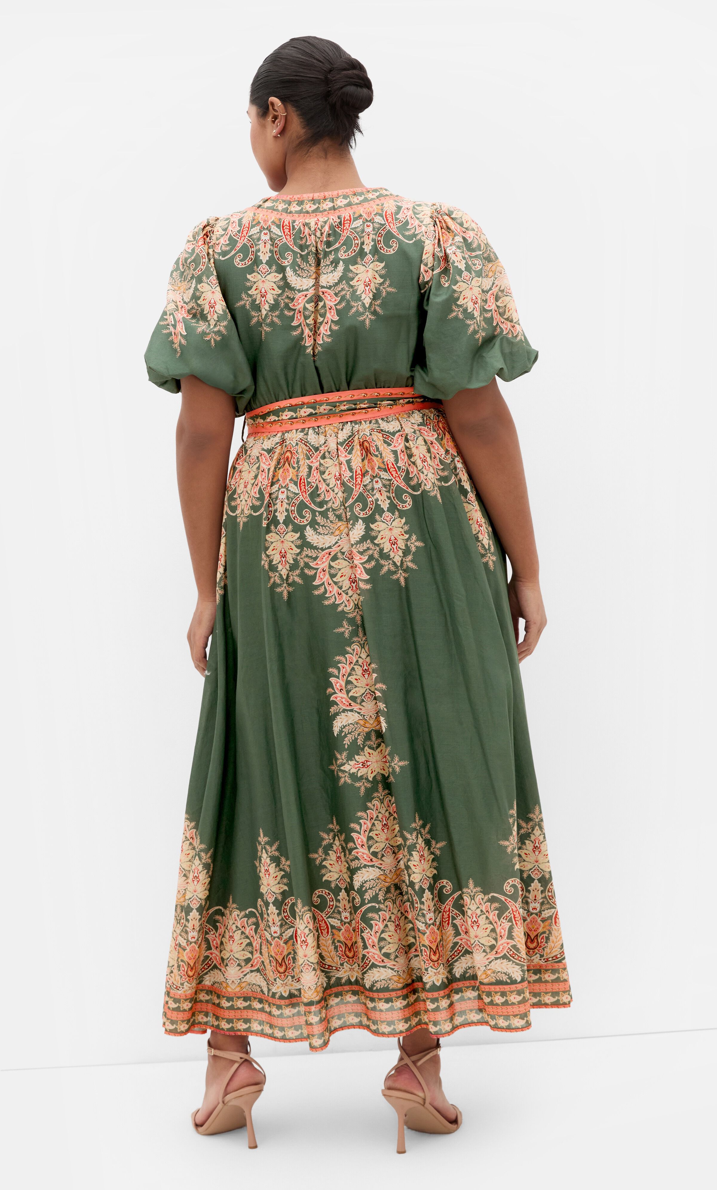 Higher Love Maxi Dress, GREEN, on-hover image number 1
