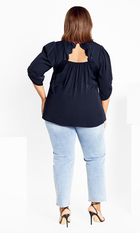 Emery Top - navy, BLUE, alternate image number null