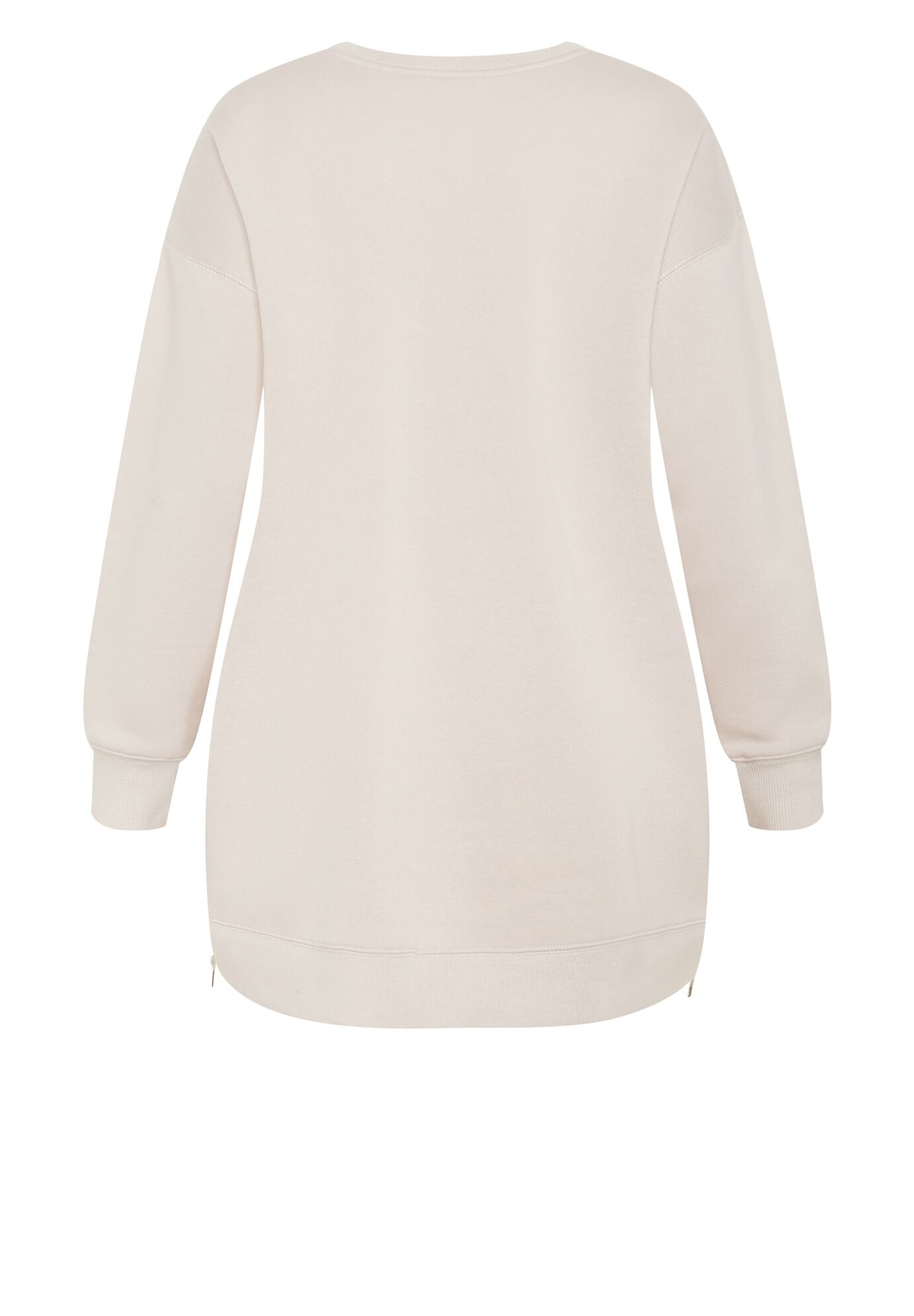 Jade Longline Zip Top, STONE, alternate image number 3