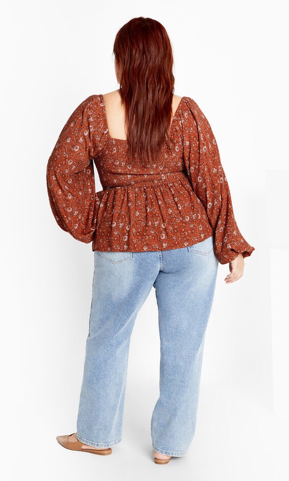 Dahlia Top - spice, ORANGE, alternate image number 3
