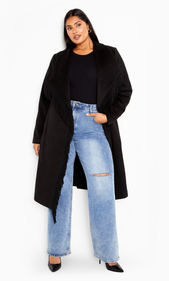 Amelia Coat - black, BLACK, alternate image number null