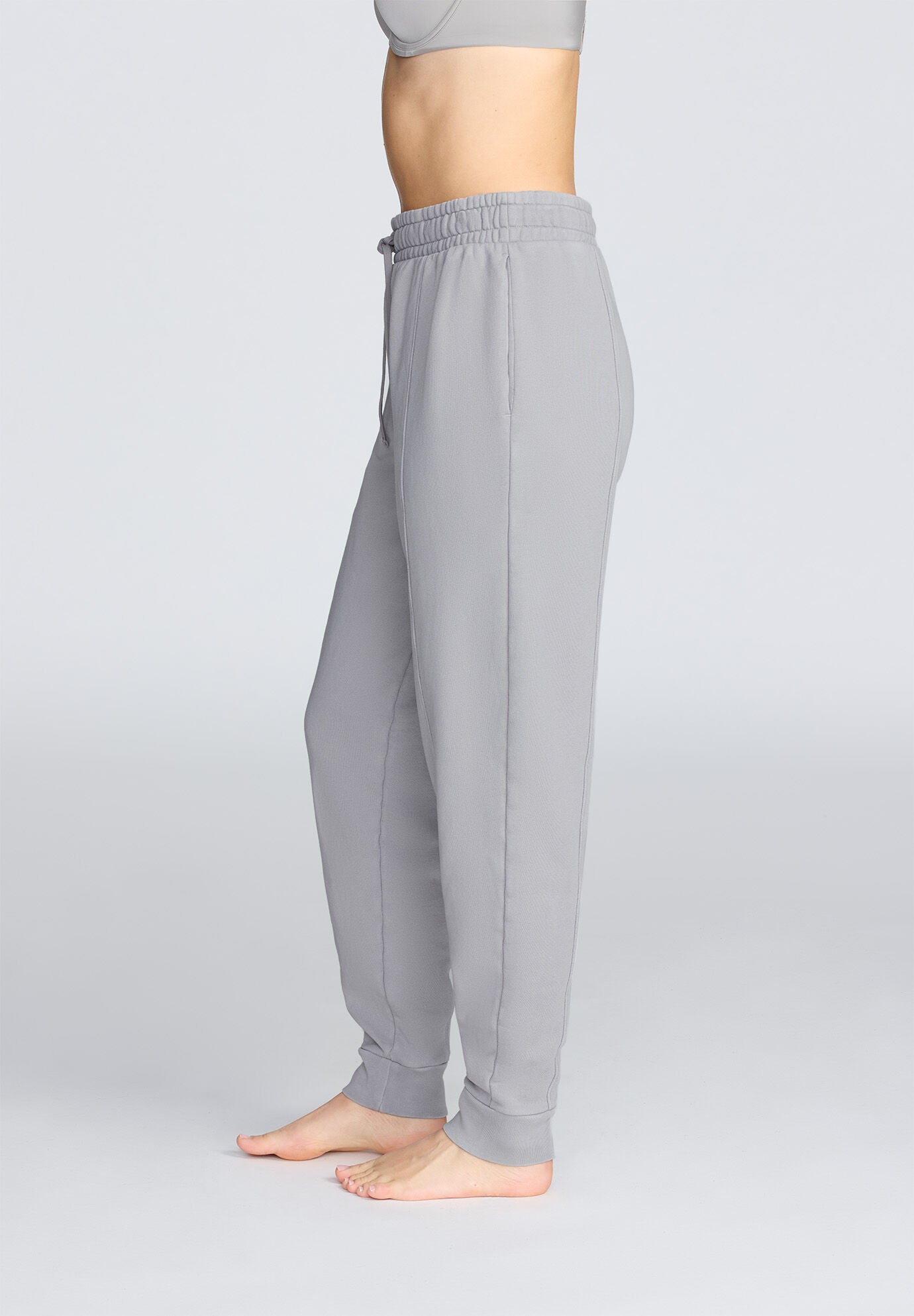 Relaxed Jogger- French Terry, DOVE, alternate image number 2