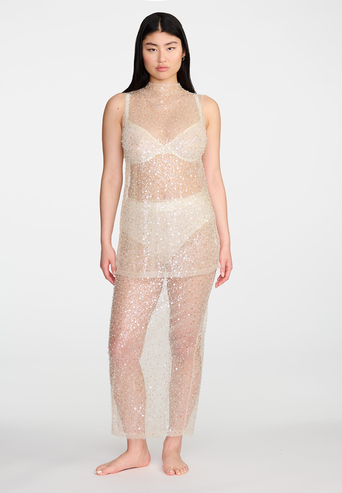  The Long Skirt- Sequin, PEARL, alternate image number 3