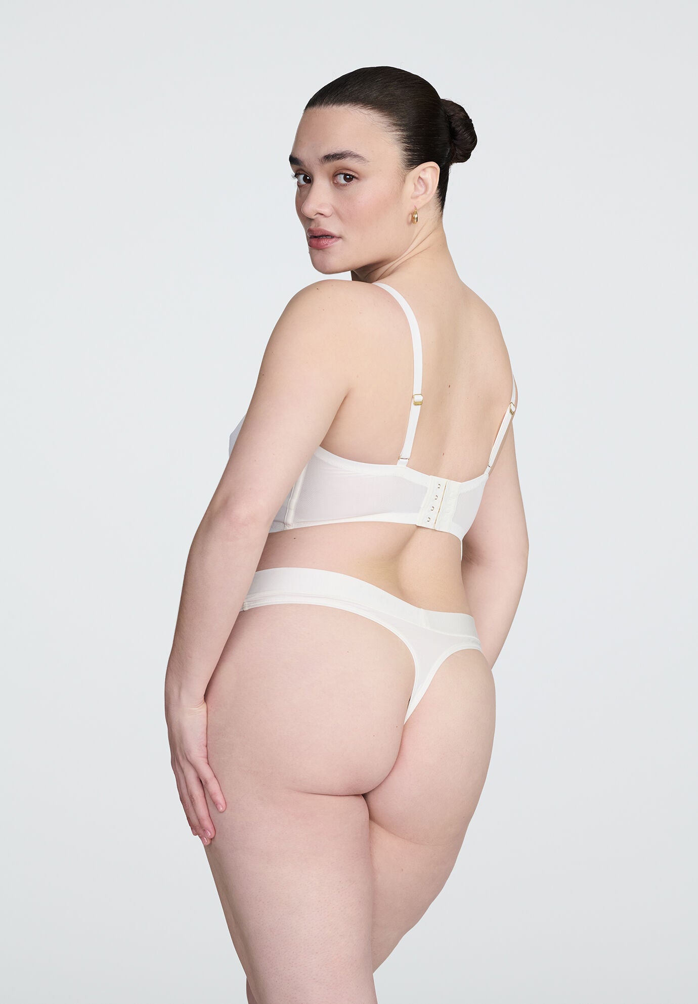 The Longline Bra - Mesh, SALT, alternate image number 4