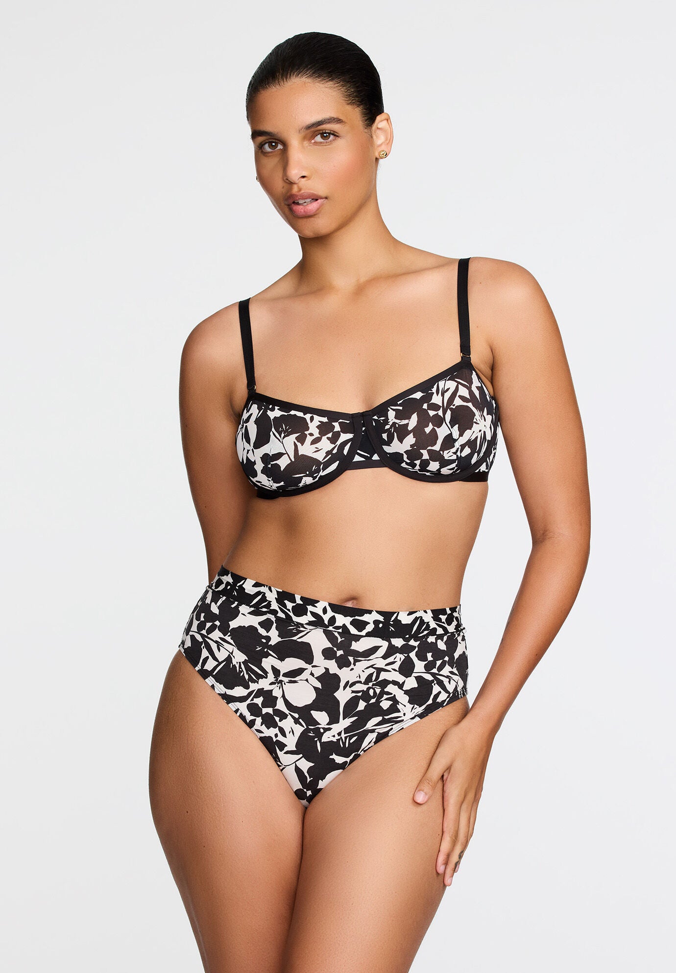 The Balconette - Mesh, GRAPHIC FLORAL, alternate image number 4