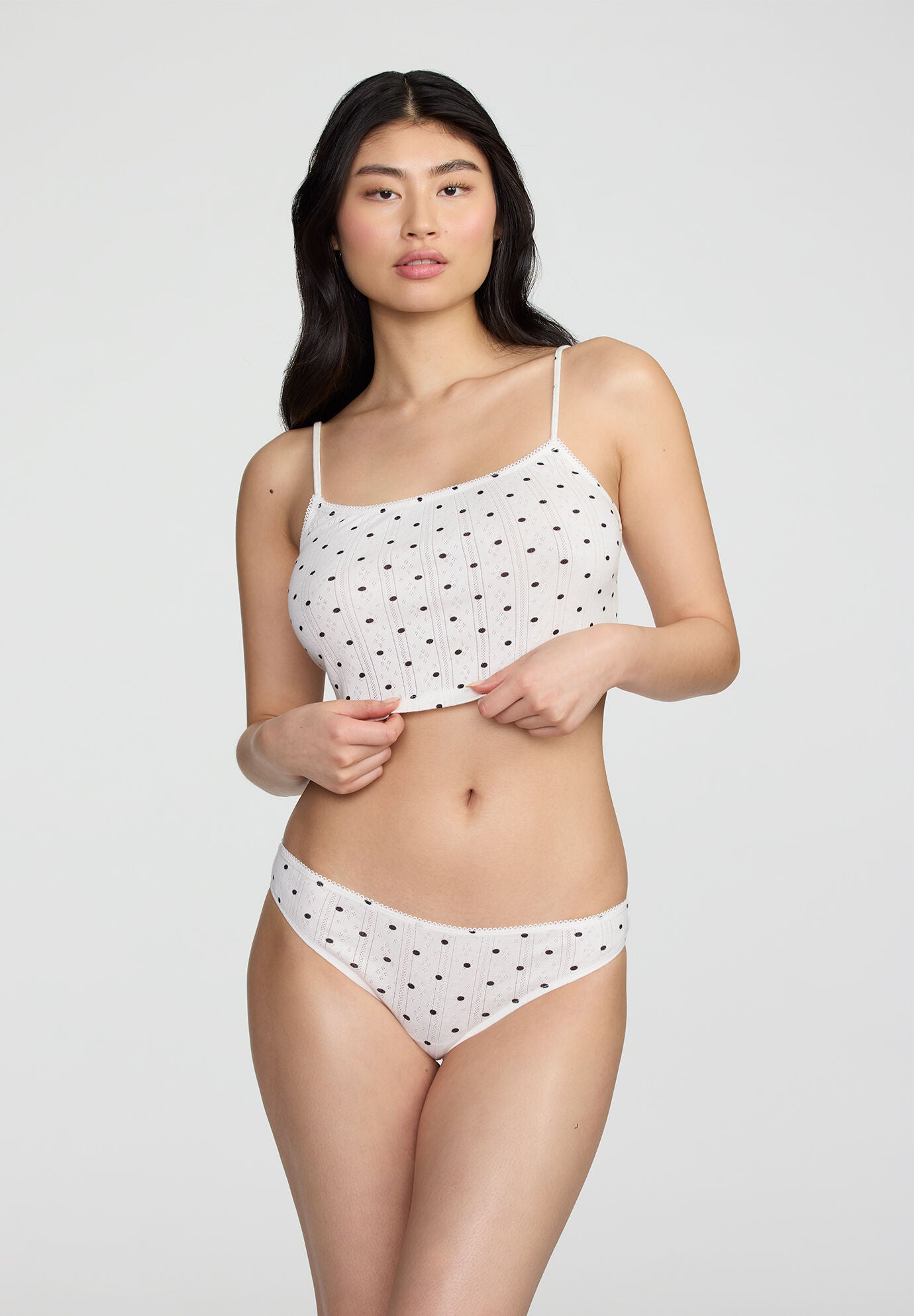 The Tank- Pointelle, SALT POLKA DOT, on-hover image number 1