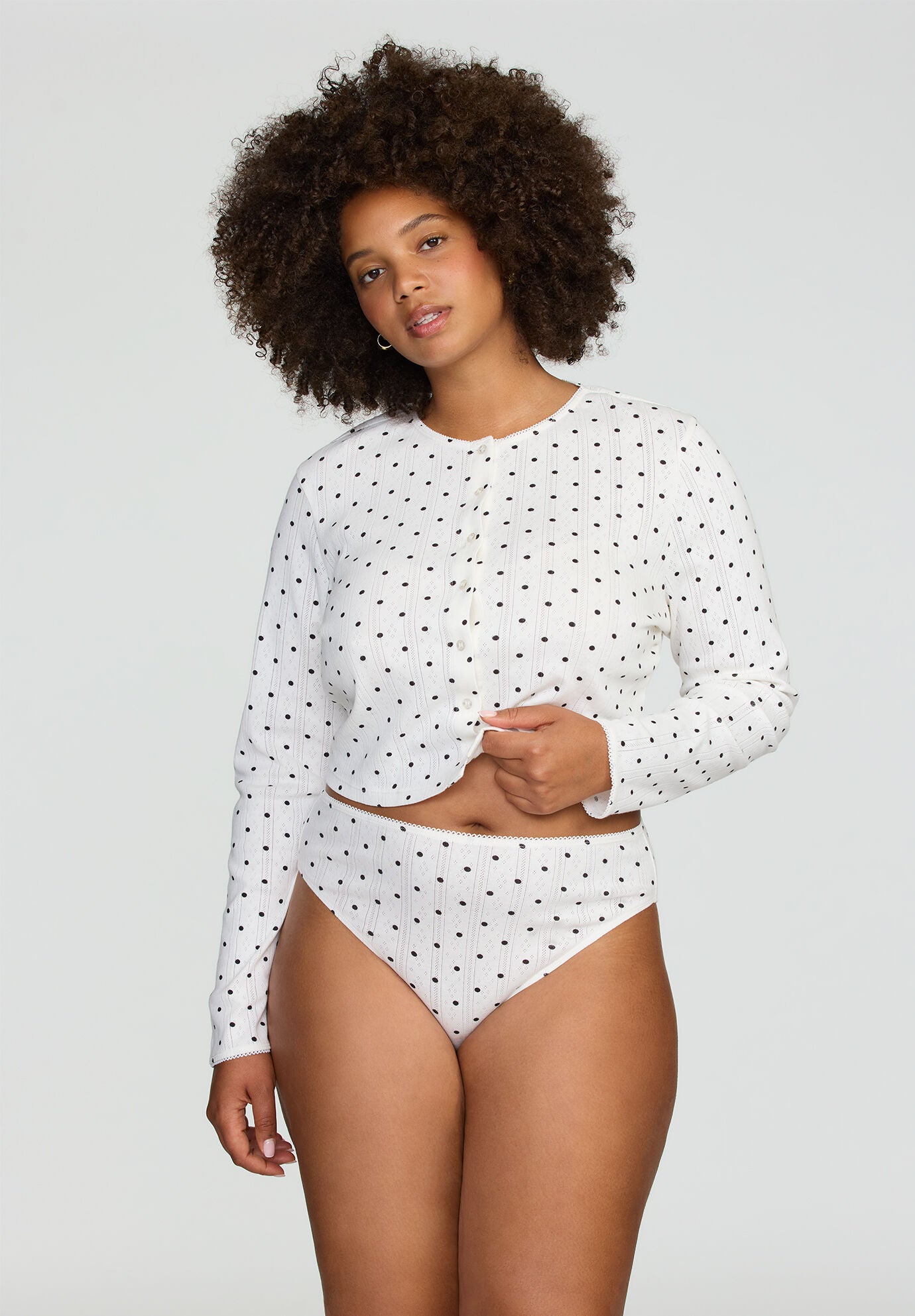 The Brief- Pointelle, SALT POLKA DOT, alternate image number 10