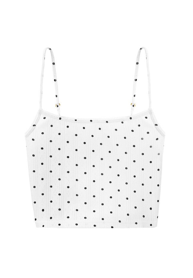 The Tank- Pointelle, SALT POLKA DOT, on-hover image number null