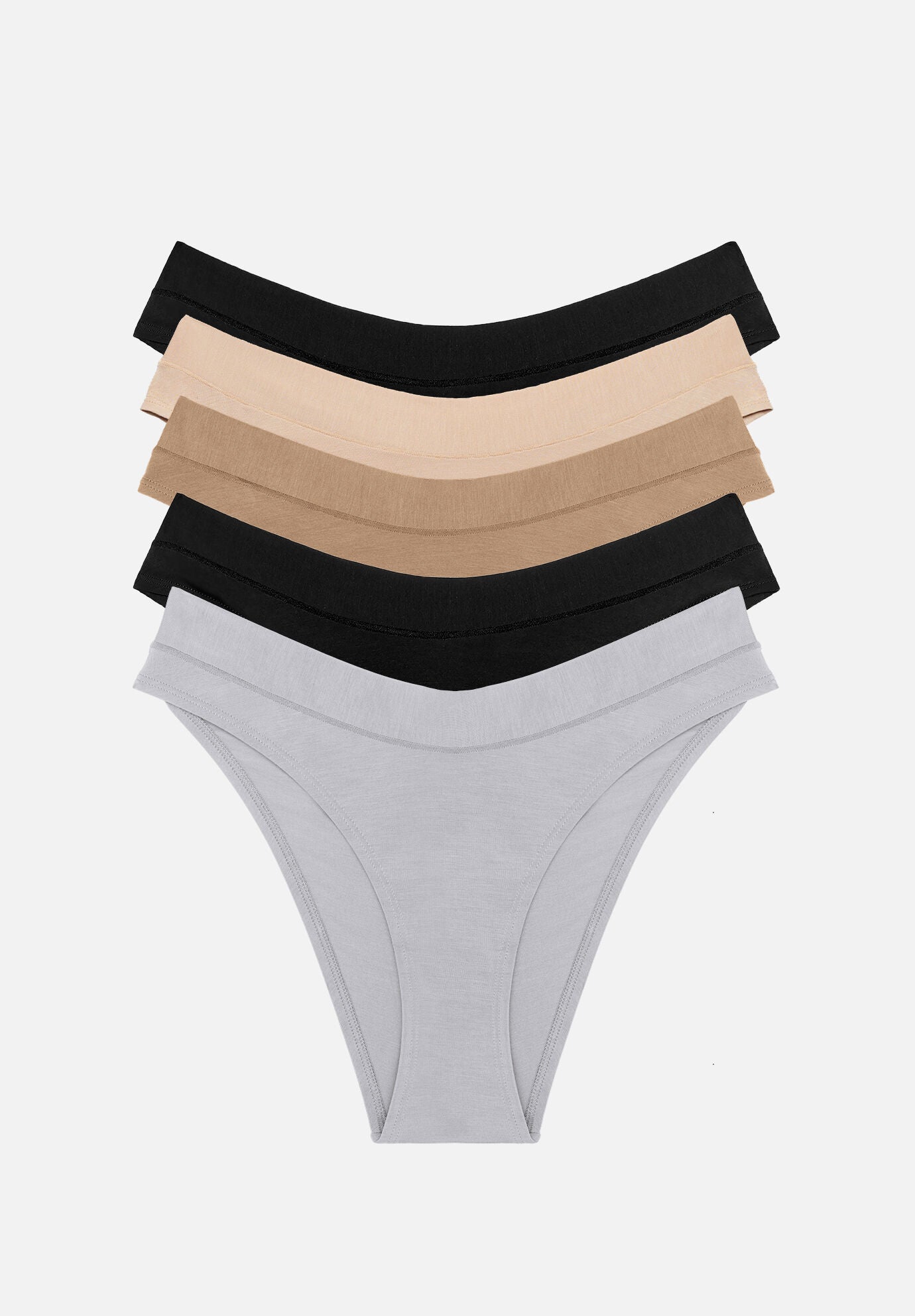 The Bikini Pack of 5 &ndash; Modal, New Neutral, , hi-res image number 0