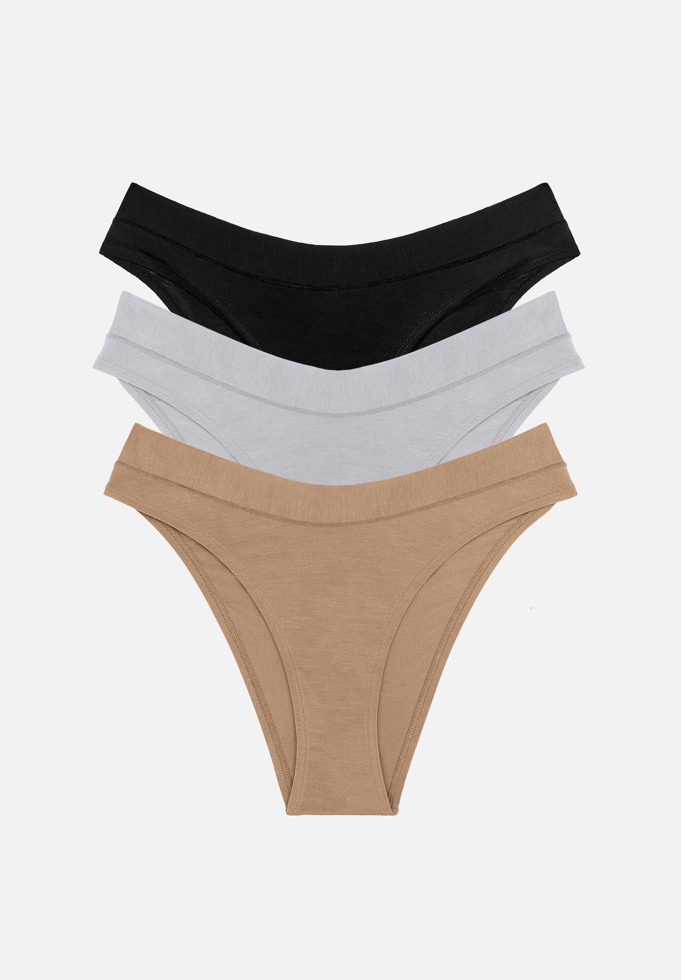 The Bikini Pack of 3 &ndash; Modal, New Neutral, , hi-res image number 0