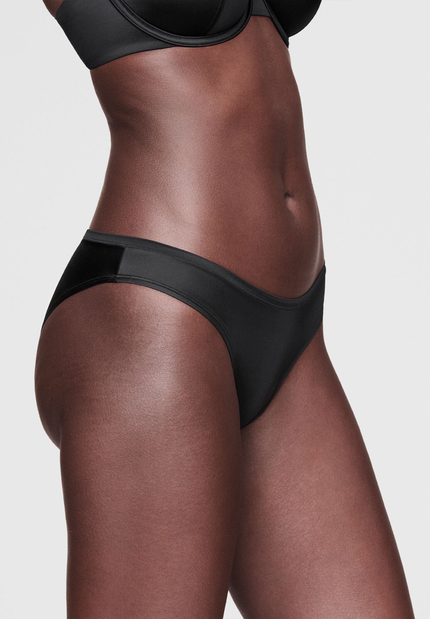 The Bikini - Satin, BLACK SHINE, alternate image number 3