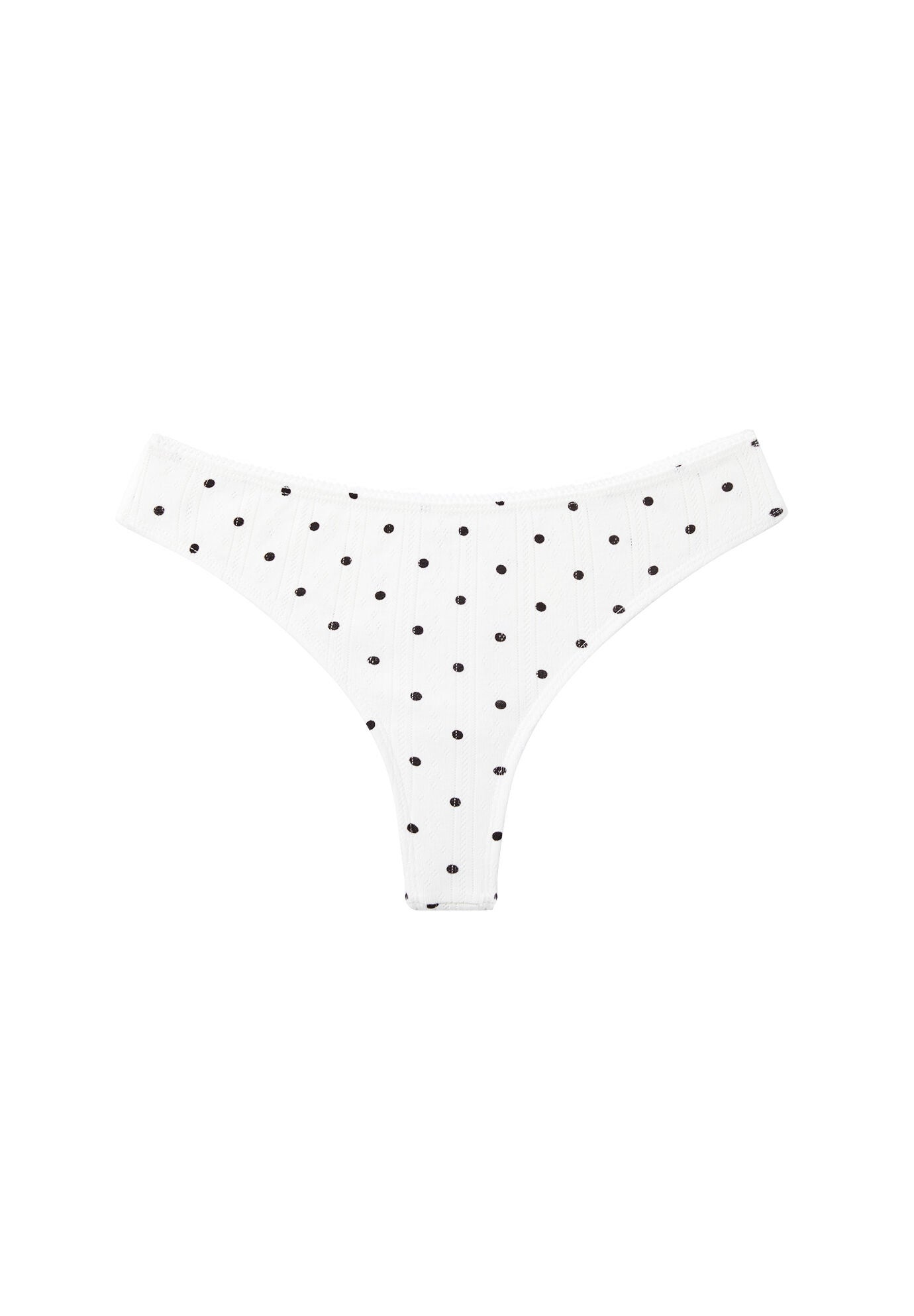 The Thong- Pointelle, SALT POLKA DOT, alternate image number 2