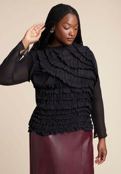 Textured Smocked Top