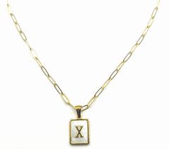 Pearlescent Initial Necklace