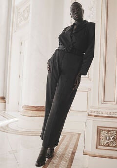 Pinstripe Blazer Jumpsuit