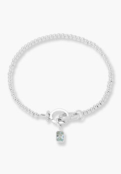 Mackenzie Silver Birthstone Bracelet